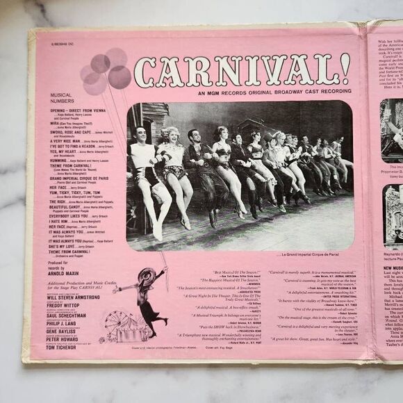 Carnival MGM musical play vinyl record 60s vintage - Picture 5 of 10